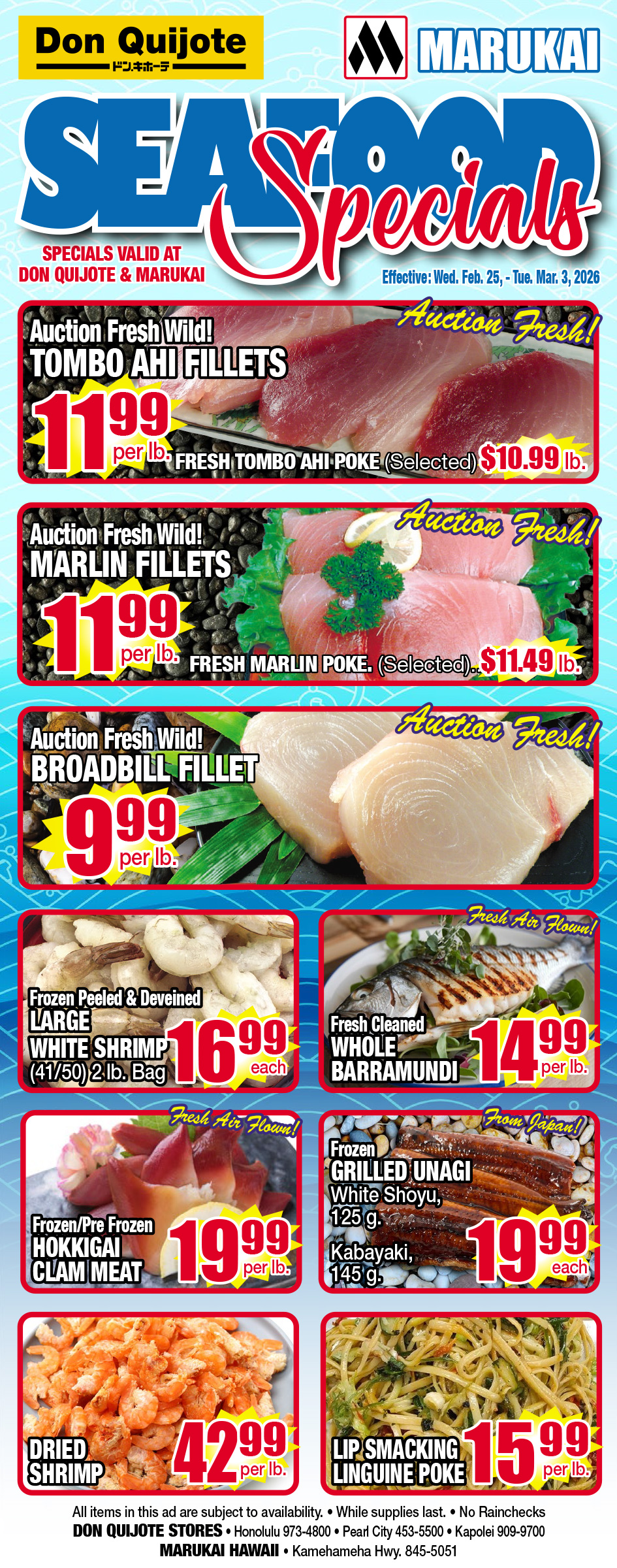 Seafood Flyer Wed, Feb 25, 2026 - Tue, Mar 03, 2026